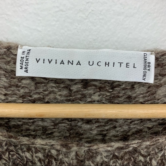 Viviana Uchitel Sweater 100% Wool Knit Top - Picture 4 of 6